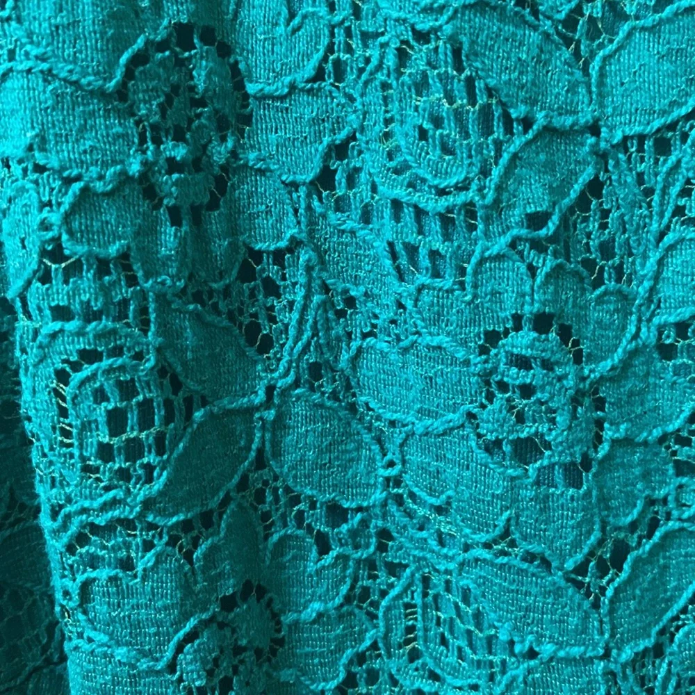 🌻 HOST PICK 🌻 Urban Outfitters Pins & Needles Green Floral Lace Summer Dress - Picture 4 of 6